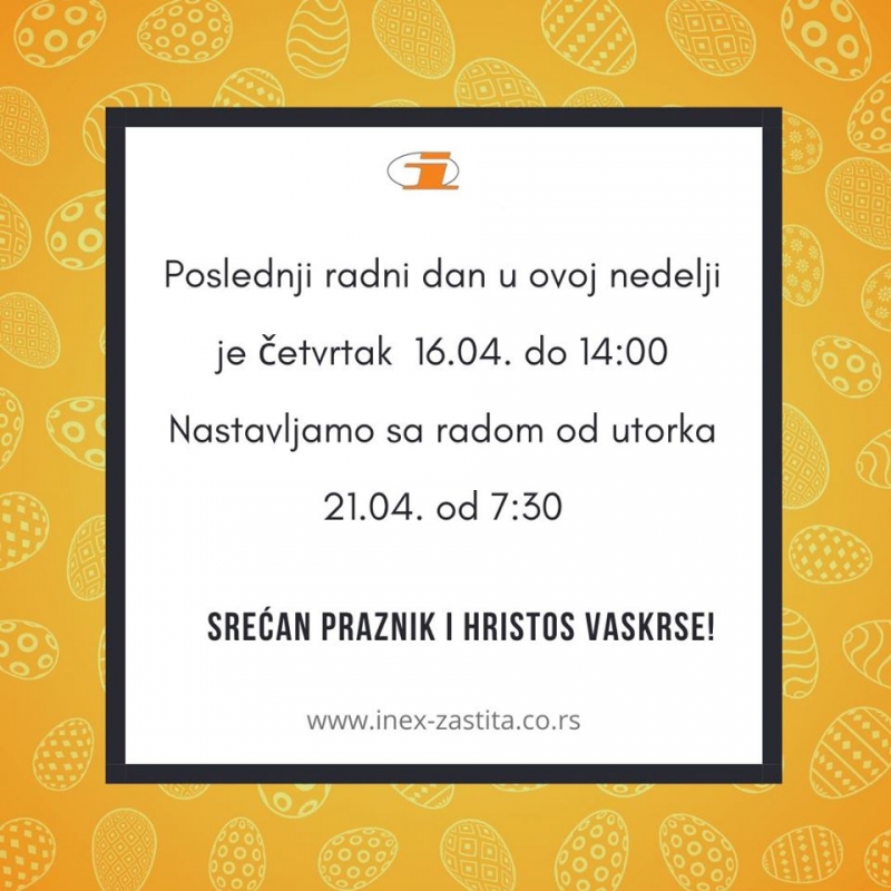 Radno vreme za Vaskrs